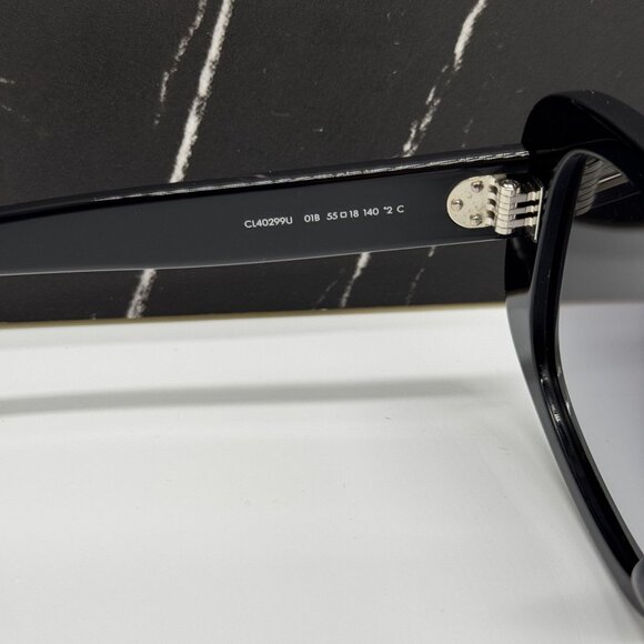 NEW CELINE CL40299U 01B BLACK GRAY WOMEN SUNGLASSES CELINE - Picture 6 of 10